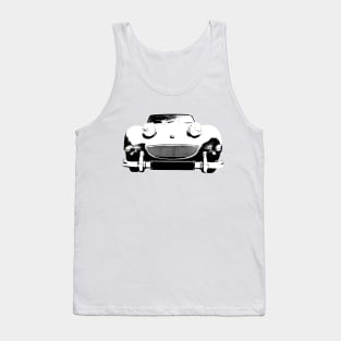 Austin Healey Sprite British 1960s classic car monoblock black and white Tank Top